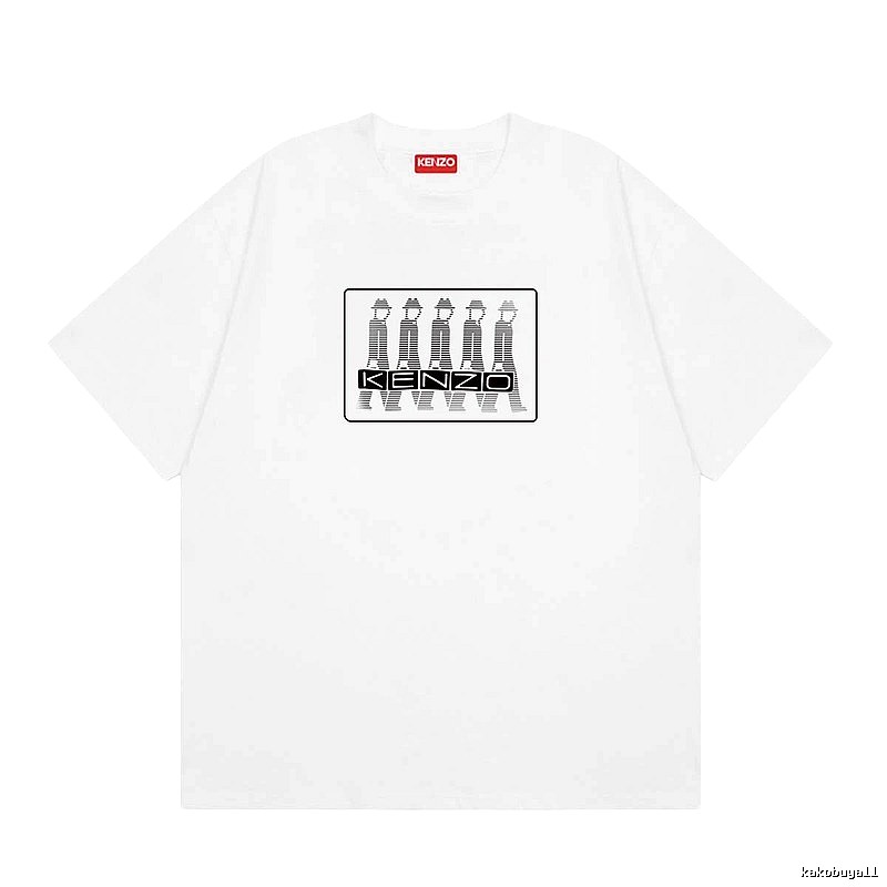 KENZO Character Print Street Style White T-Shirt