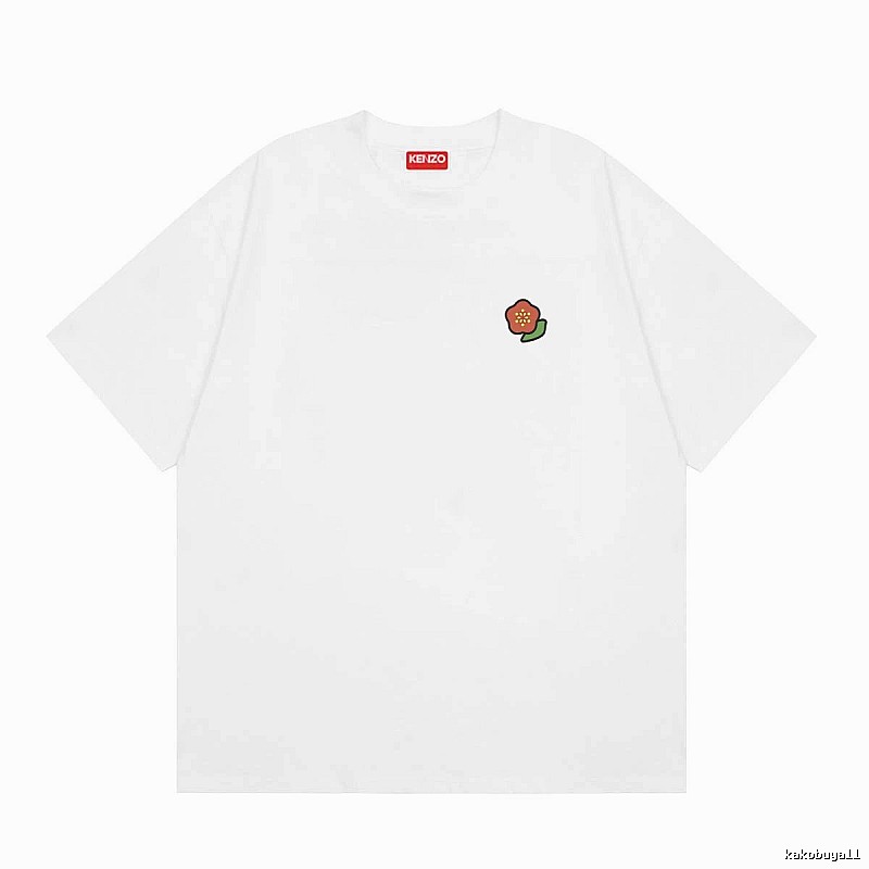 KENZO Crabapple Blossom Casual Style White Short Sleeve T-shirt