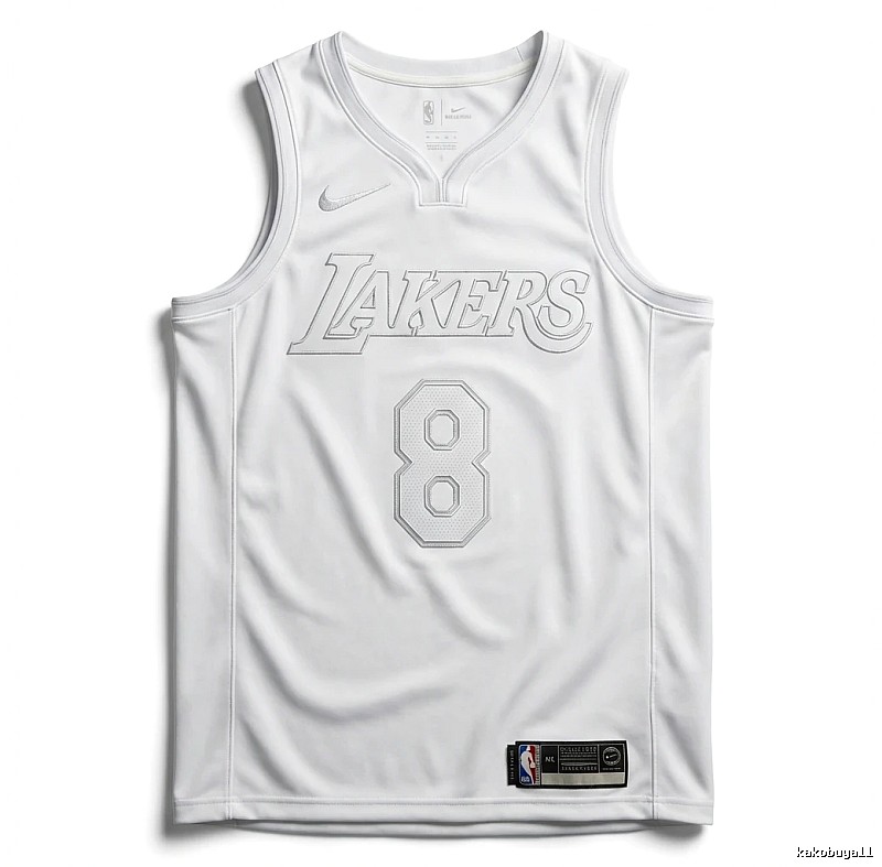 Kobe Lakers retro-style white tank top