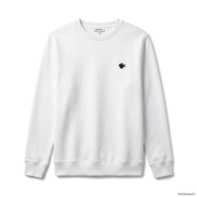 Lacoste simple style white sweatshirt