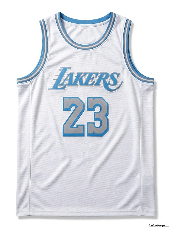 LBJ Lakers retro white jersey