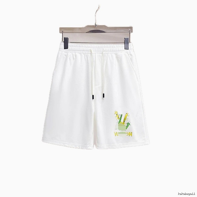 Louis Vuitton Cartoon Print Casual White Shorts