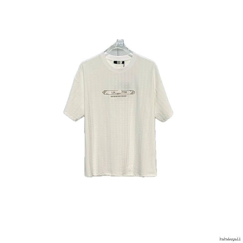 Louis Vuitton Embroidered Casual Style White Short-sleeve T-shirt