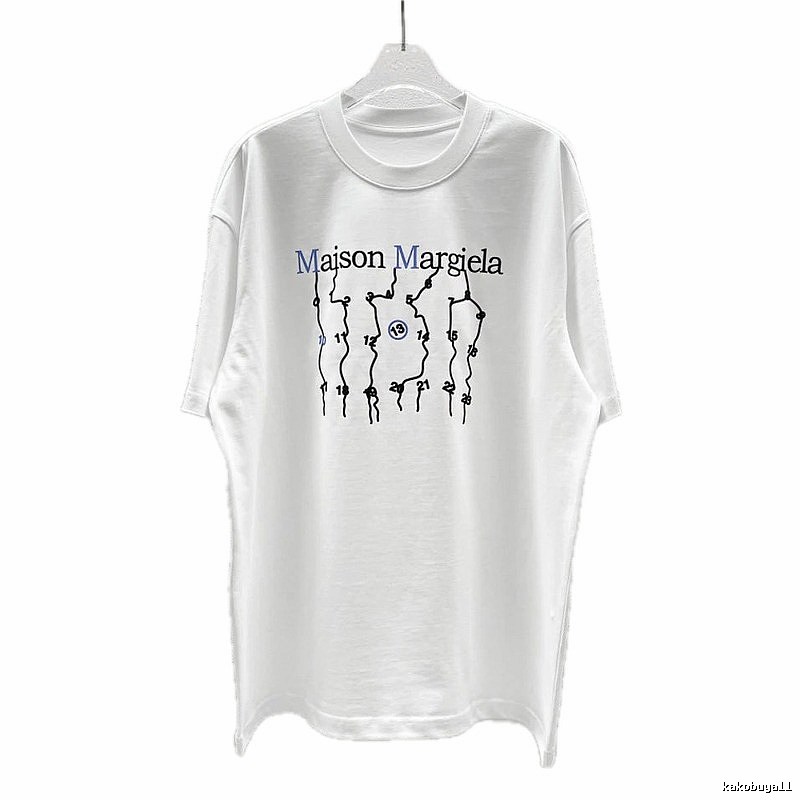 Maison Margiela Digital Trendy Cool Style White T-Shirt