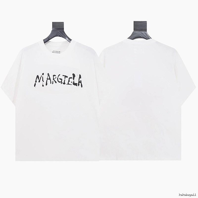 Maison Margiela Graffiti Street Style White T-shirt