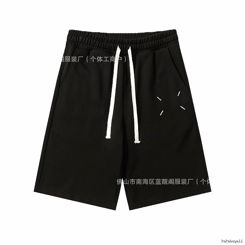 Maison Margiela minimalist style black shorts