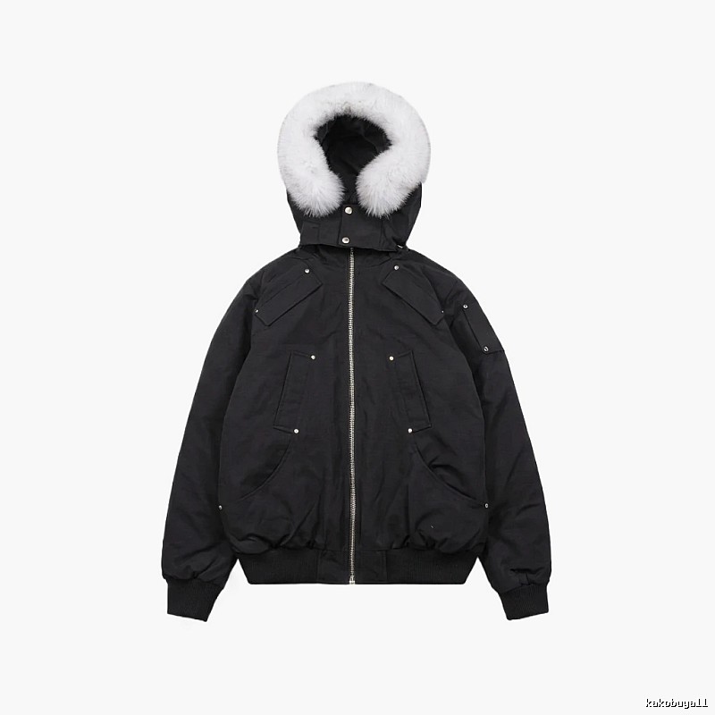 Michael Kors black utility-style down jacket