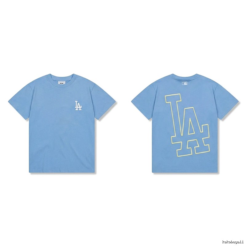 MLB LA Series Simple Style Blue T-shirt