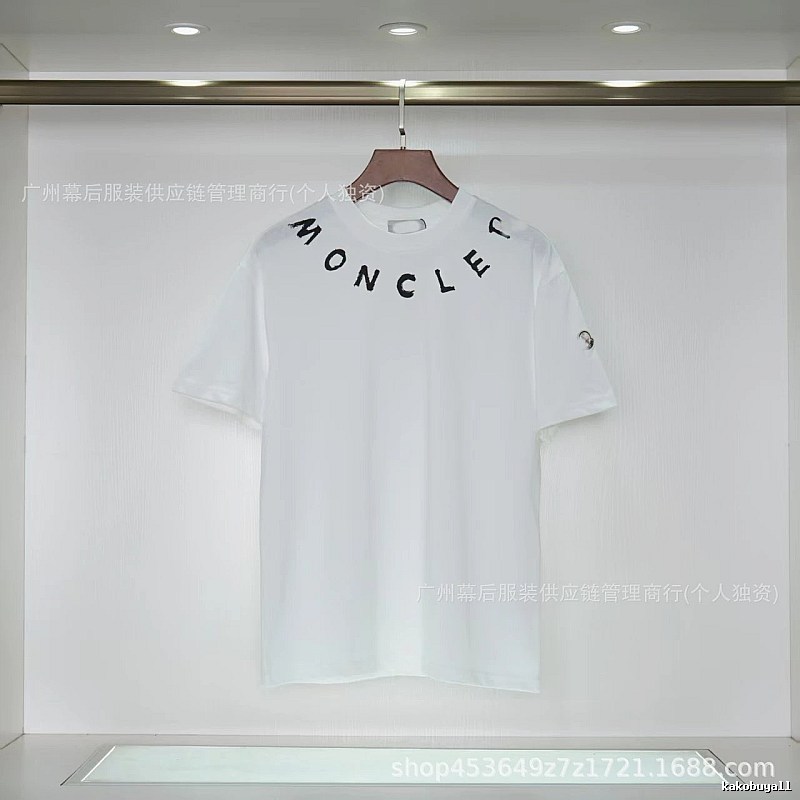 Moncler Graffiti Casual Style White Short-sleeve T-shirt