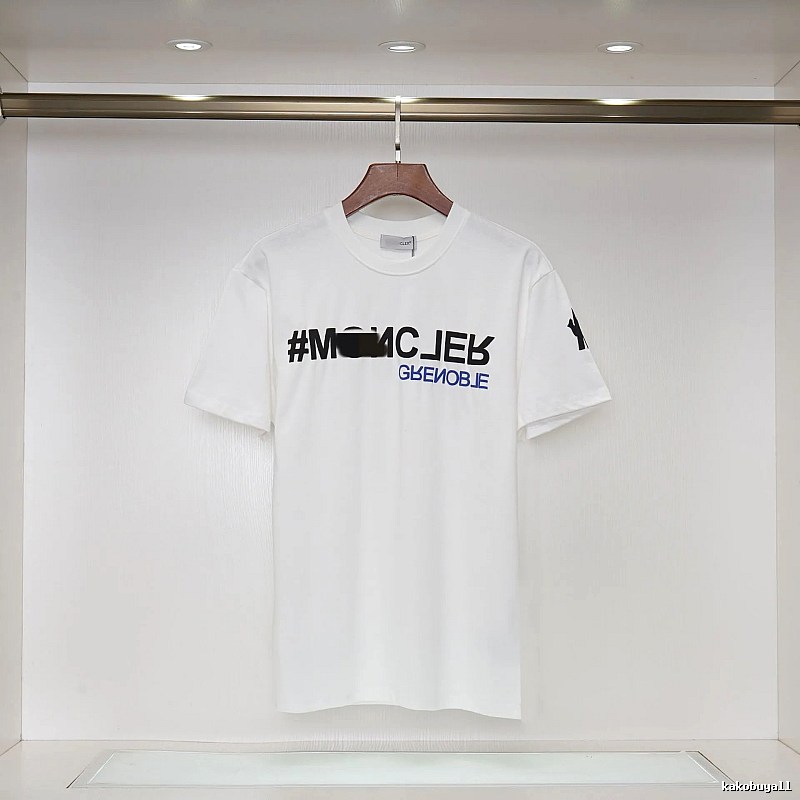 Moncler Grenoble Trendy Printed White T-Shirt