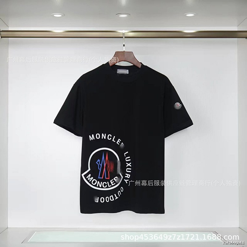 Moncler Outdoor Casual Style Black Short-sleeve T-shirt