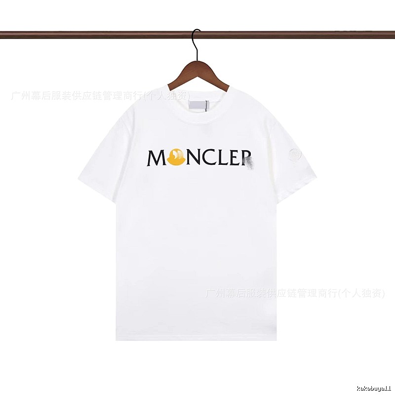 Moncler Printed Casual White Short-sleeve T-shirt