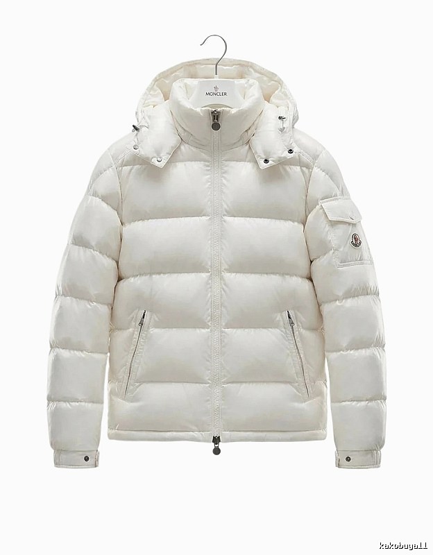 Moncler shiny and fashionable white down jacket