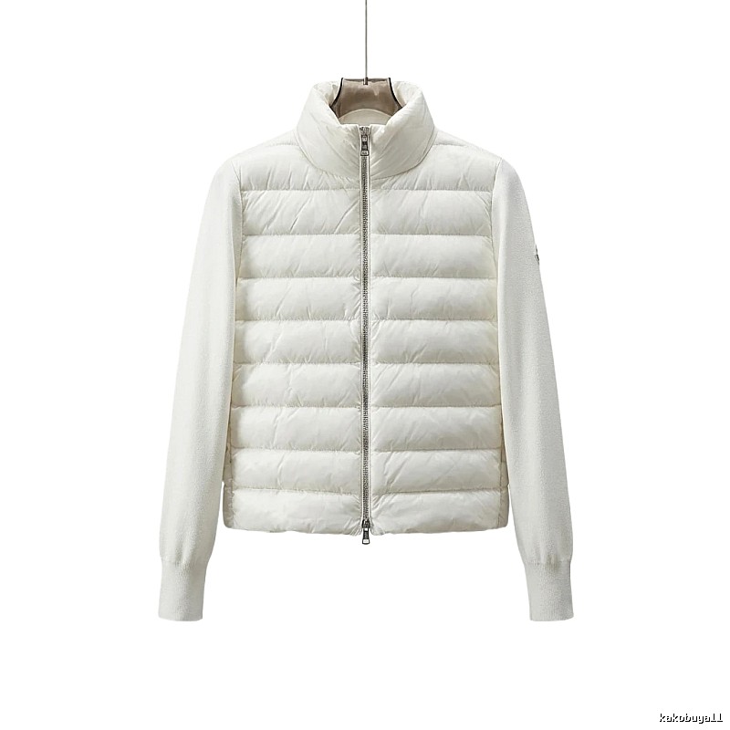 Moncler short stylish white down jacket