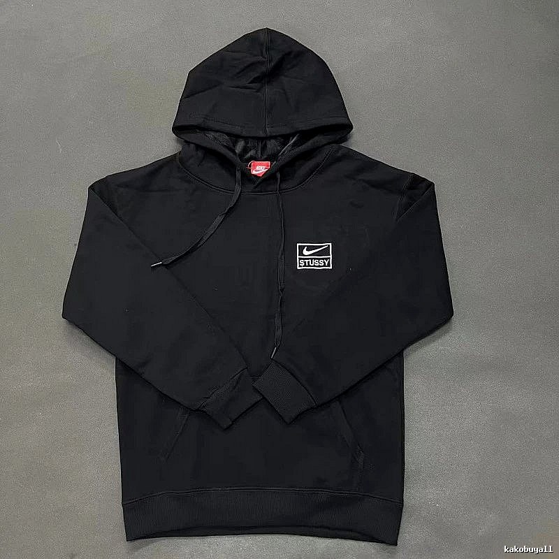 Nike Black Zip Hoodie Fan Wear Swoosh