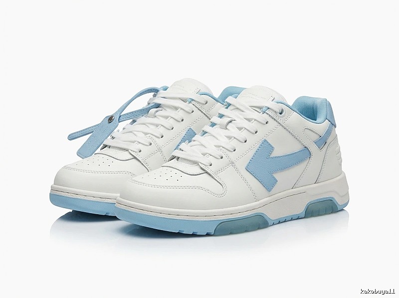 Off-White casual style white and blue sports shoes