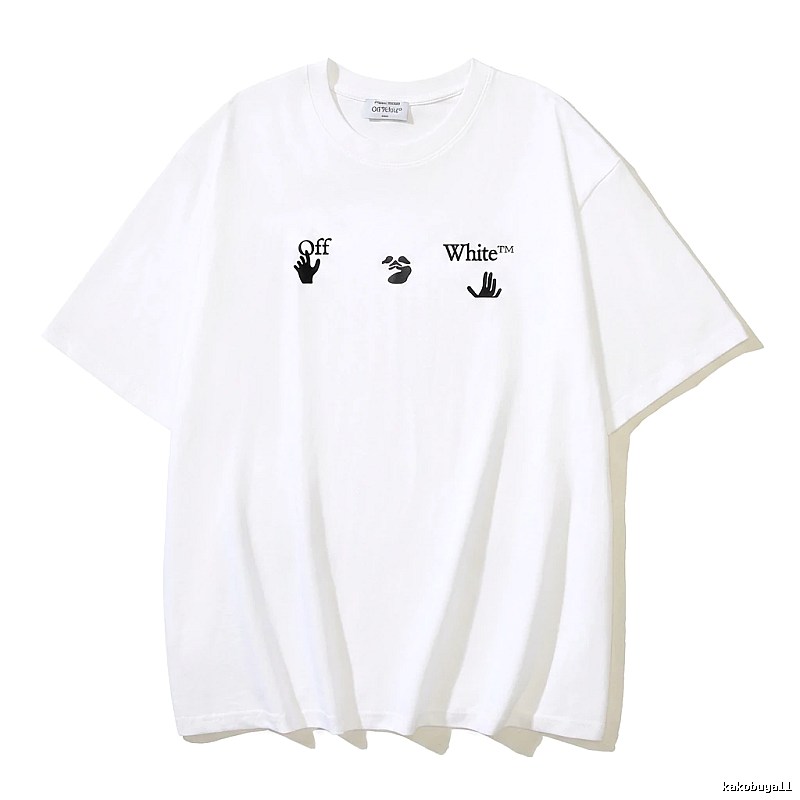 Off-White Gesture Style White T-shirt