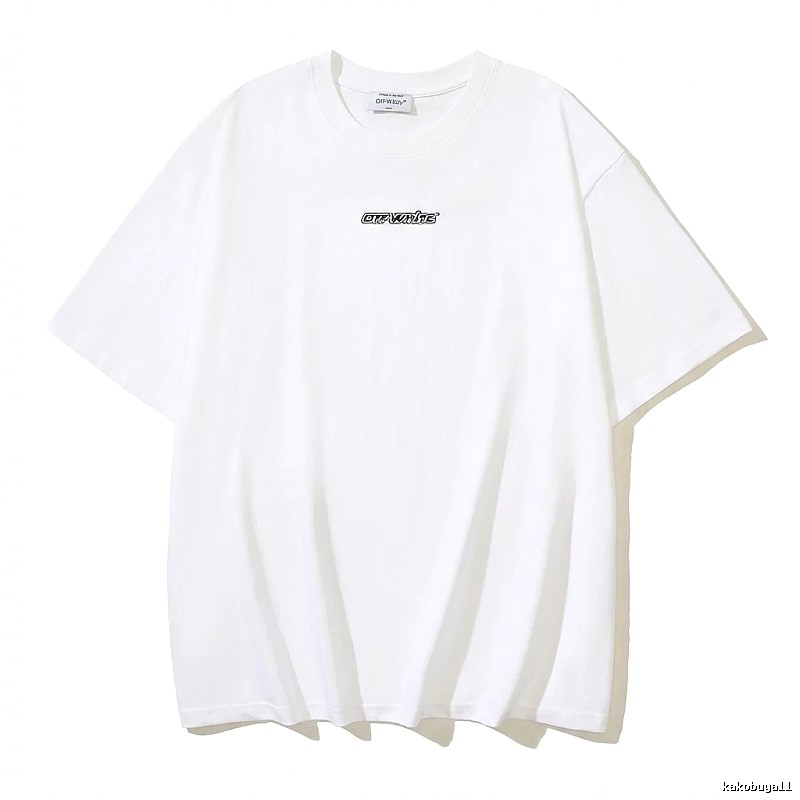 Off-White minimalist style white T-shirt