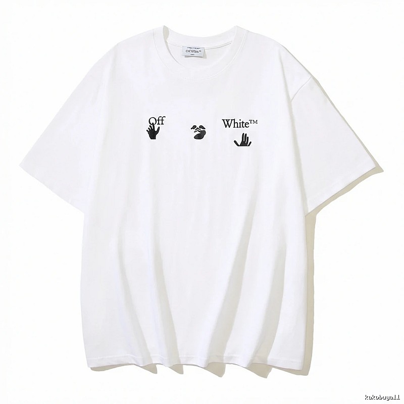 Off-White minimalist style white T-shirt