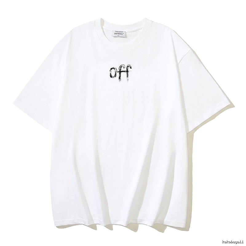 Off-White minimalist style white T-shirt