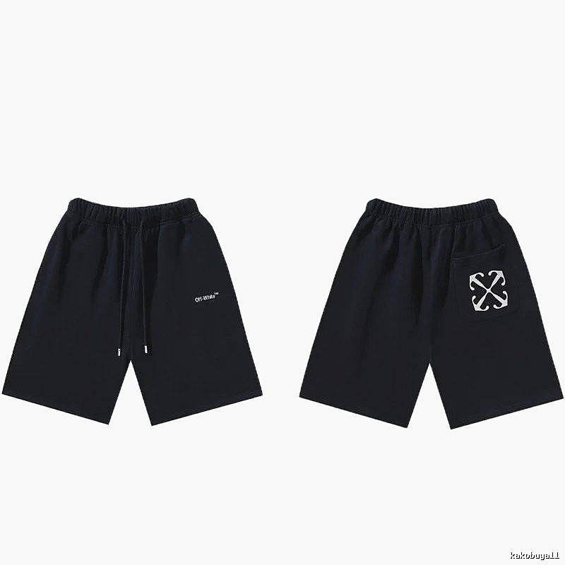 Off-White Style 010 Simple Black Shorts