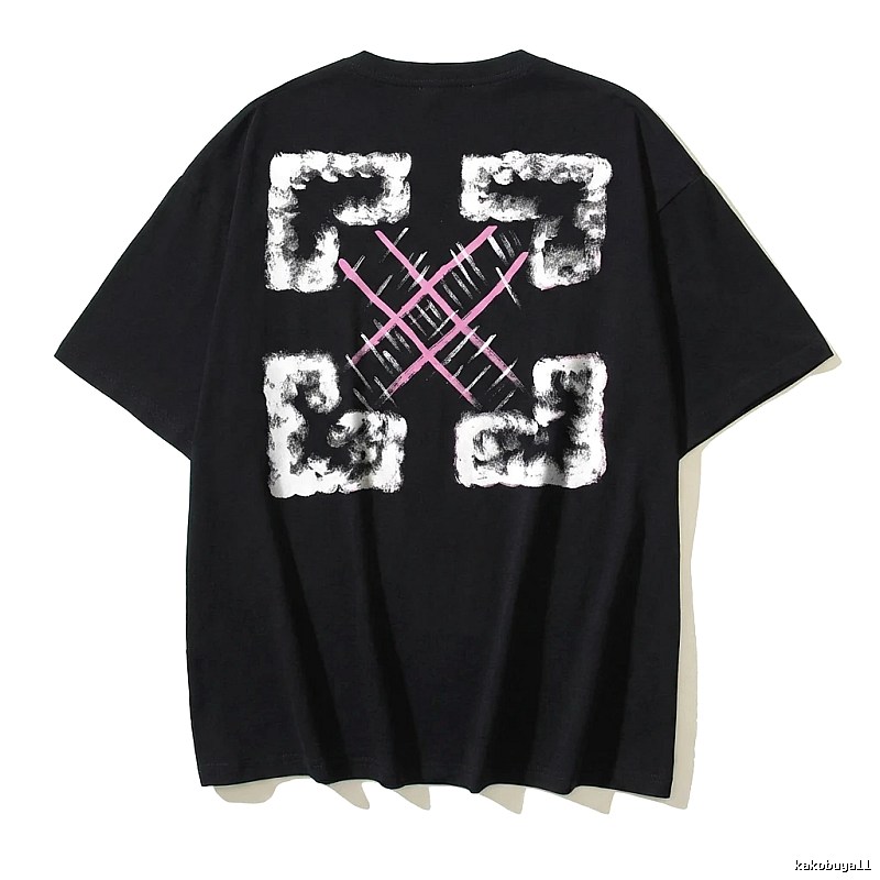 Off-White Trendy Style Black T-shirt