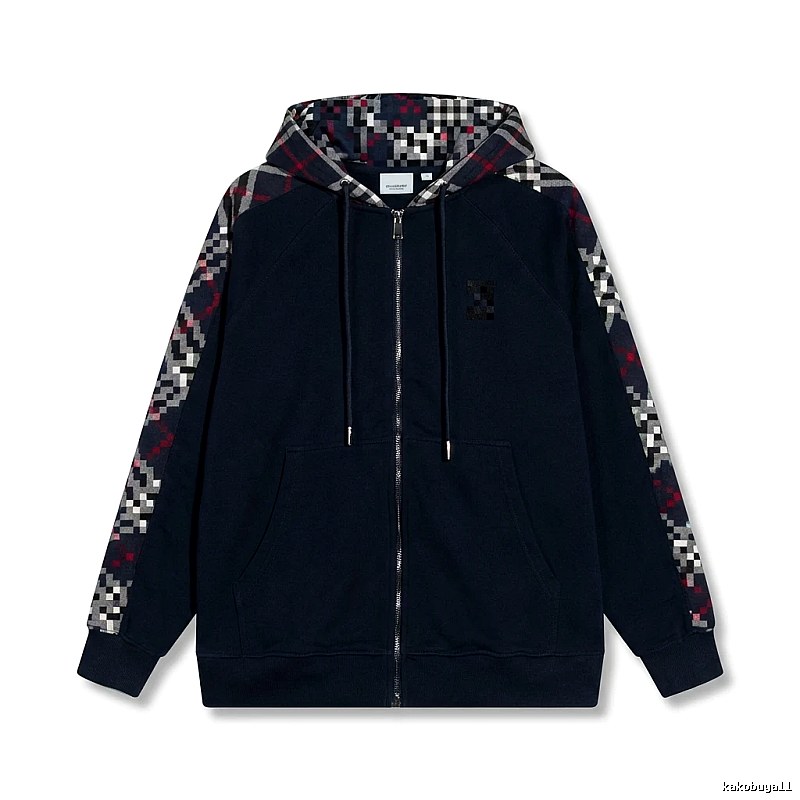 Other checkered patchwork style hoodie