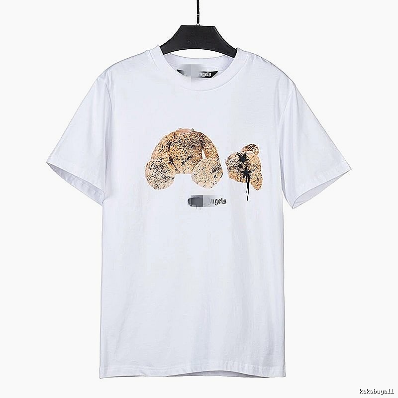 Palm Angels Gift Ready Bear graphic T-shirt White Colorful Bear with Standout Detail
