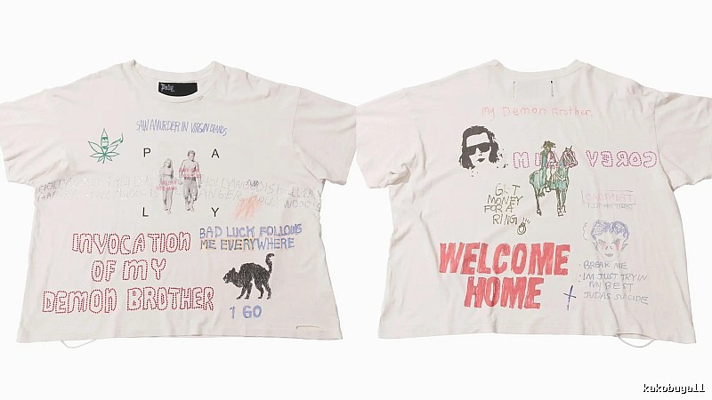 Paly Hollywood Devil Graffiti Street Style Off-white T-shirt