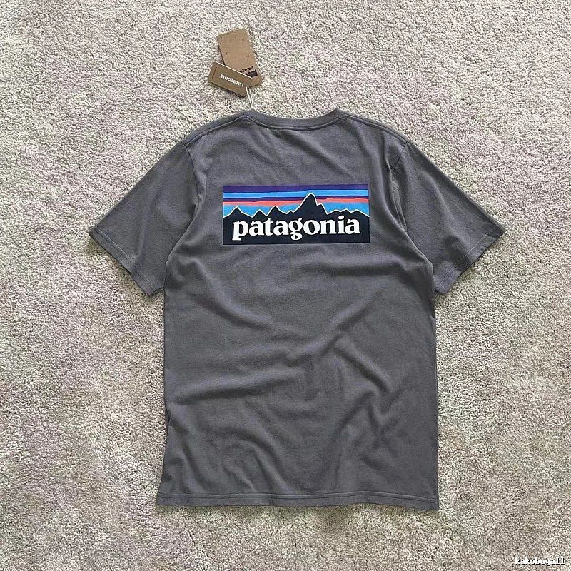 Patagonia Dark Gray Logo T-Shirt Commuter Look Graphic