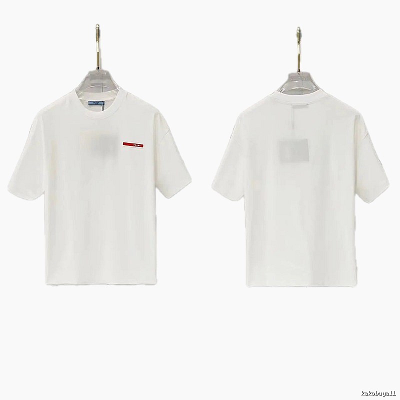 Prada Red Label Minimalist Style White Short-sleeved T-shirt