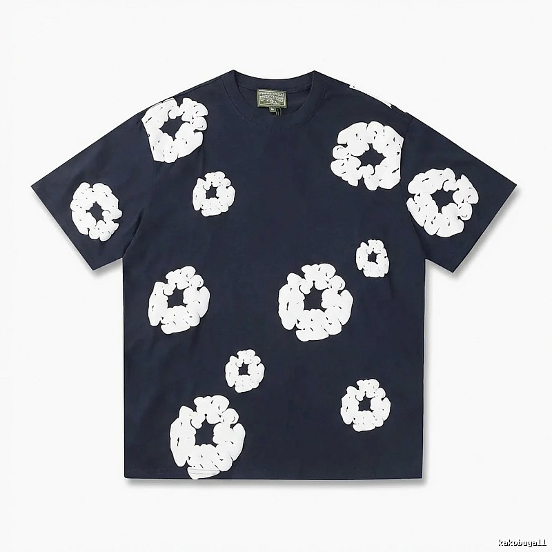 Printed trendy short-sleeved shirt with DENIM TEARS