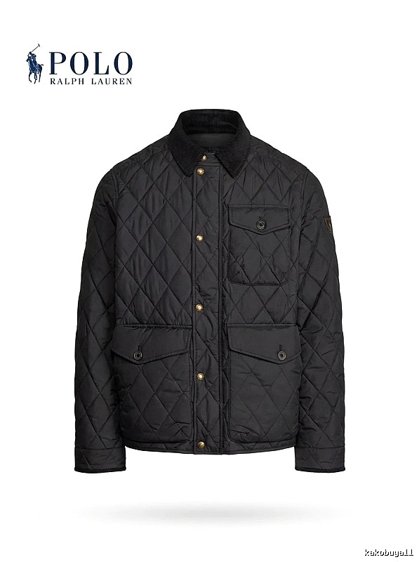 Ralph Lauren Polo Series Black Quilted Cotton Jacket