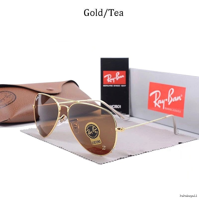 Ray-Ban Urban Aviator sunglasses Gold Tone Sunglasses with Statement Pattern