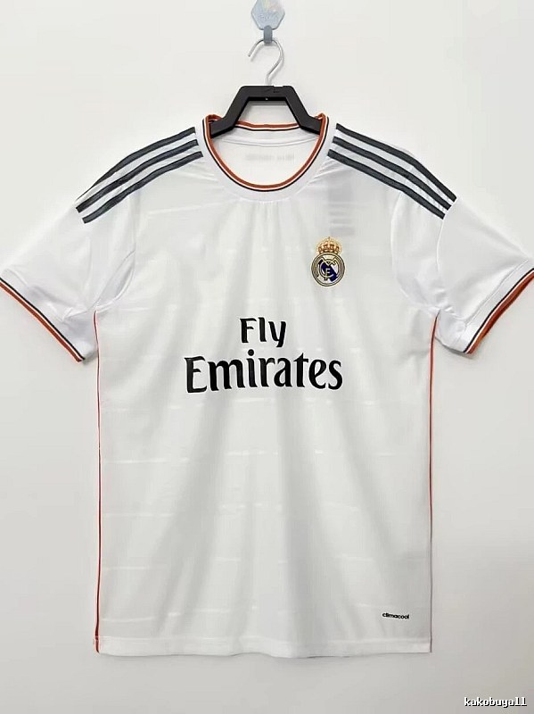 Real Madrid Summer Retro Teka soccer jersey White Retro Football with Bold Graphic