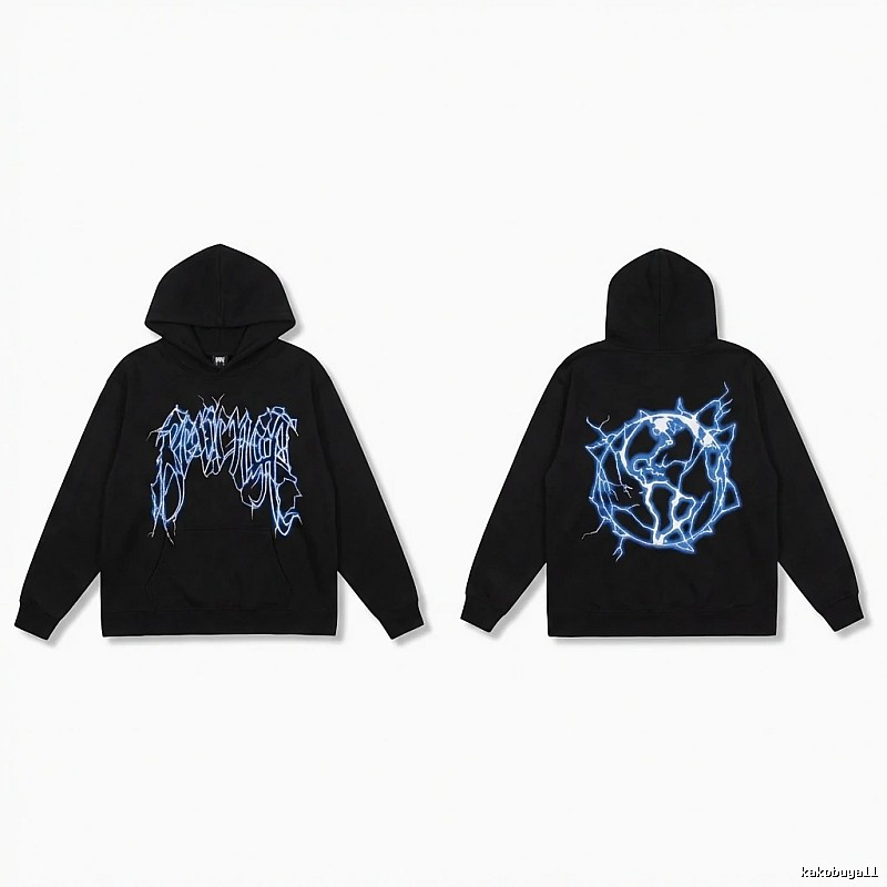 Revenge Lightning Wind Black Hoodie