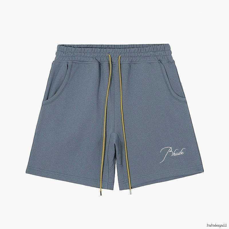 RHUDE casual style gray shorts