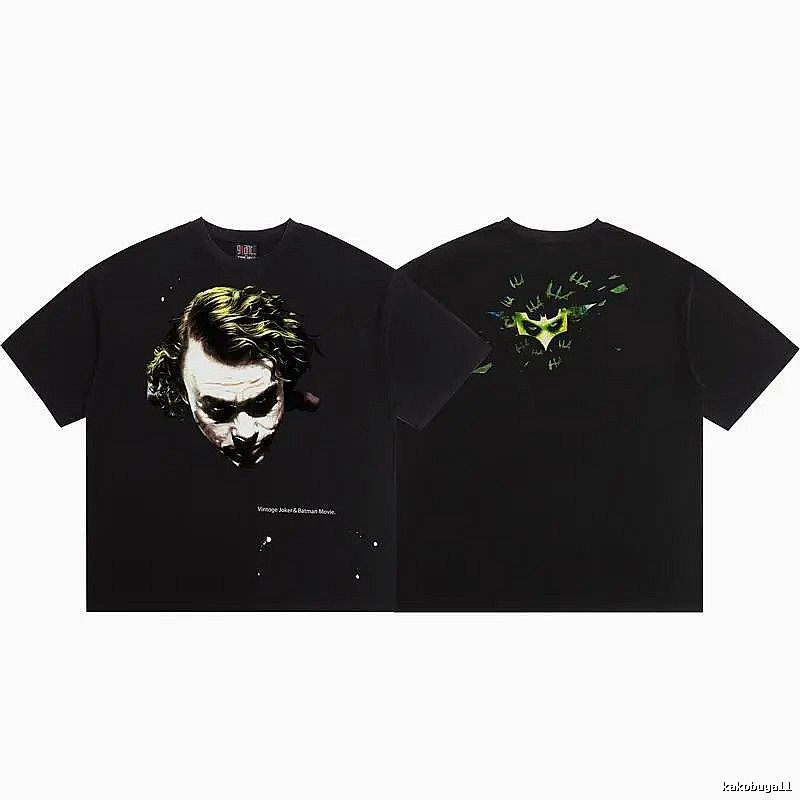 SAINT x Joker Co-branded Vintage Black T-Shirt