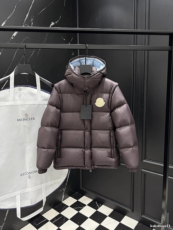 School Runs Kids Puffer Jacket by Moncler with Hooded Badge