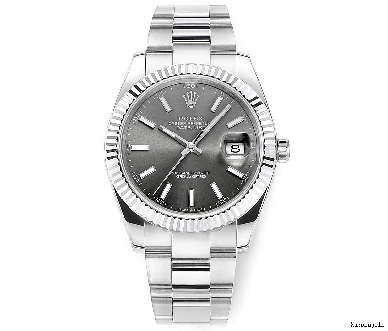 Silver And Gray Rolex Datejust Automatic Watch for occasion