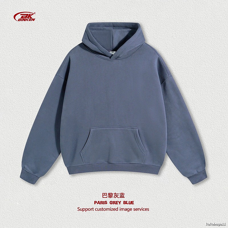 Sport Pullover hoodie Navy Blank Kangaroo for Collection Drops