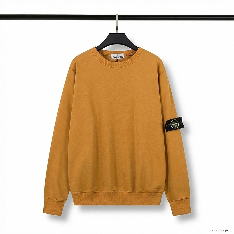 Stone Island Basic Style Trendy Brand Turmeric Hoodie