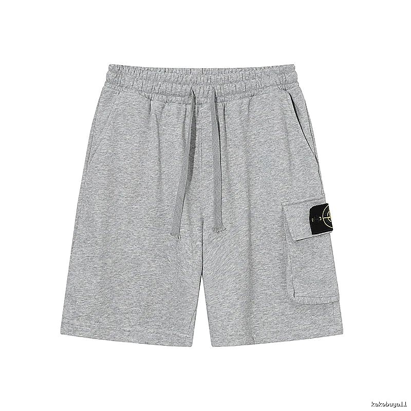 Stone Island Casual Workwear Style Gray Sweat Shorts