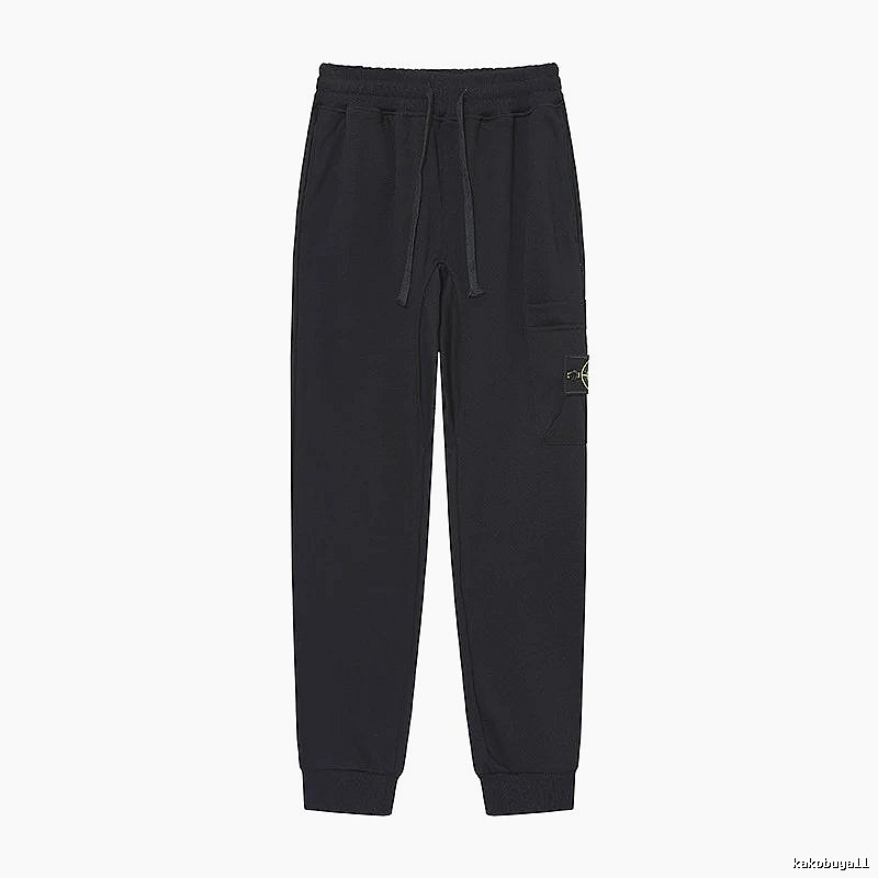 Stone Island Compass Series Street Style Black Sweatpants
