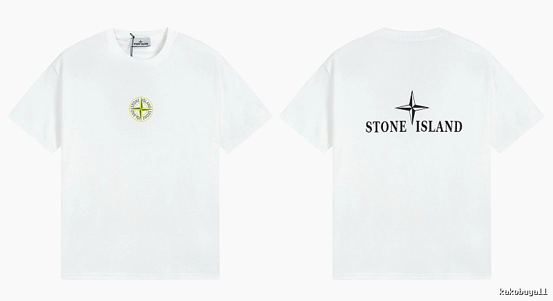 Stone Island Compass Series Street Style White T-Shirt