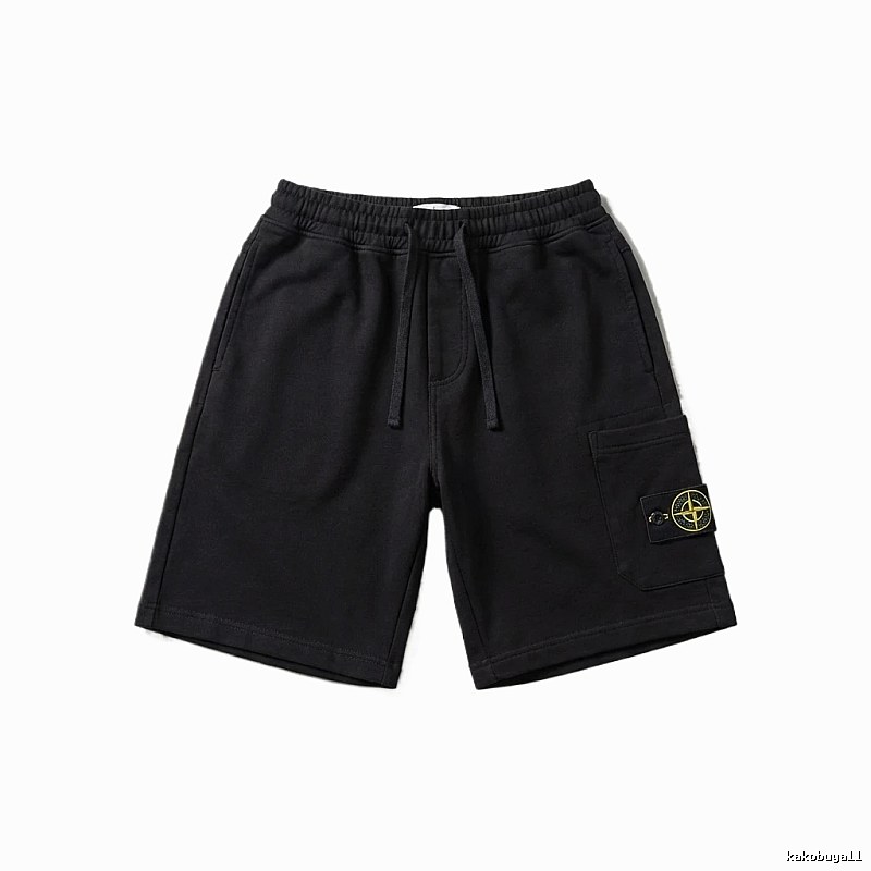 Stone Island functional style black shorts