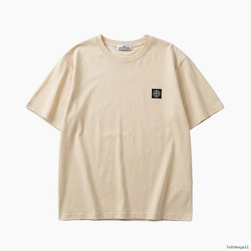 Stone Island minimalist style beige T-shirt