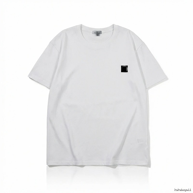 Stone Island minimalist style white T-shirt