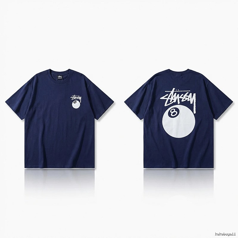 Stussy Billiards Element Minimalist Style T-shirt
