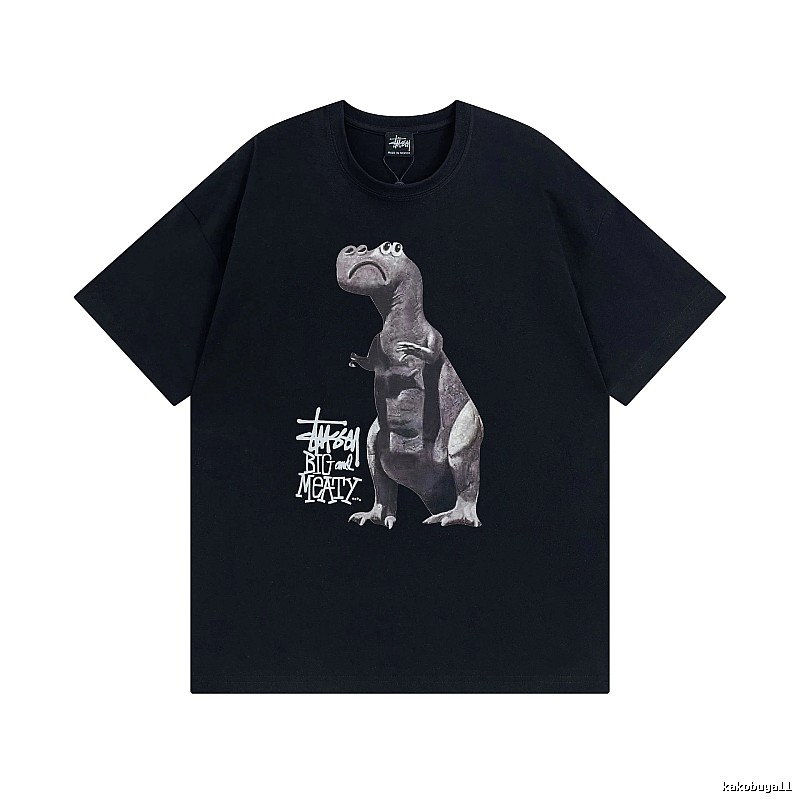 Stussy Black Spider Graphic T-Shirt Visual Accent Logo
